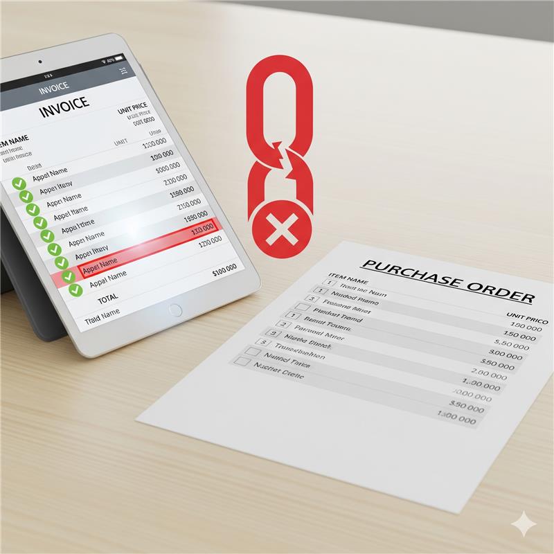 Invoice Line Items Without Corresponding Purchase Order Items